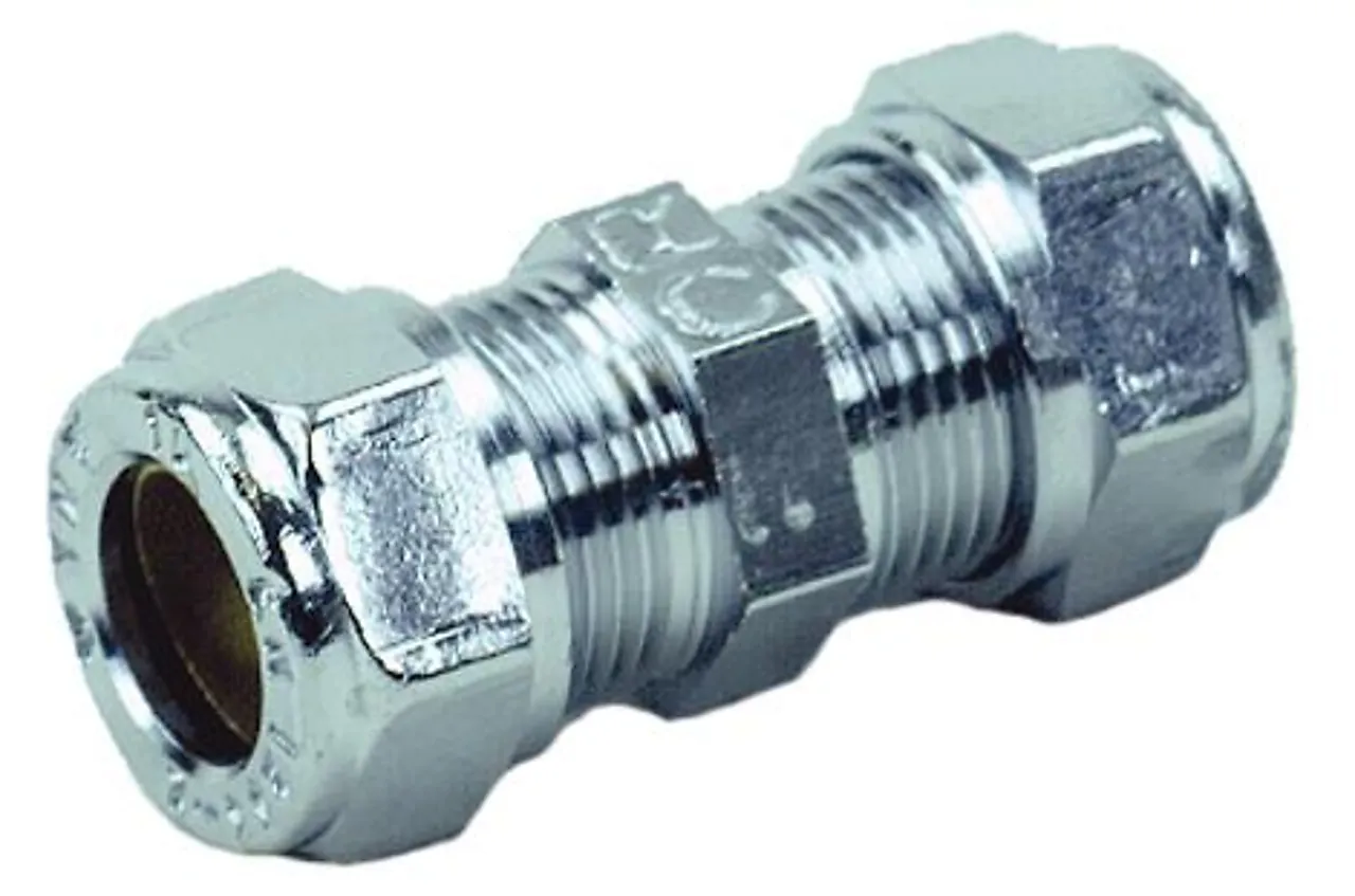 Klemringkobl 10mm rett forkr rett forkrommet Klemringkobl 10mm rett forkr rett forkrommet