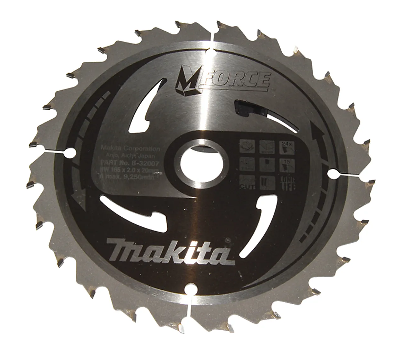 Sirkelsagblad 165x20x24t b-32007 m-force tre