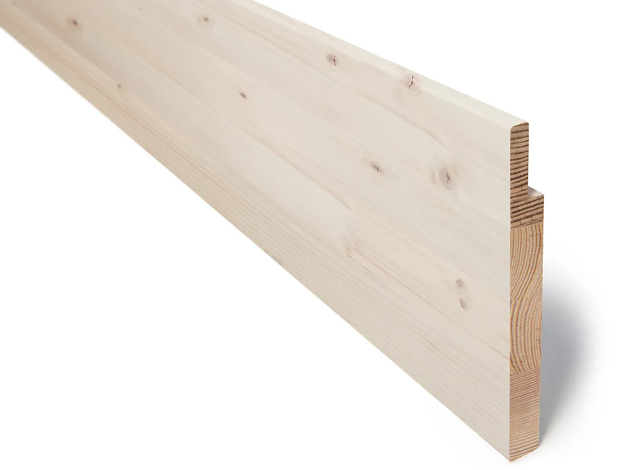 Utforing 18x170x4400 mm laminert furu, fjær 35 mm - Lysne