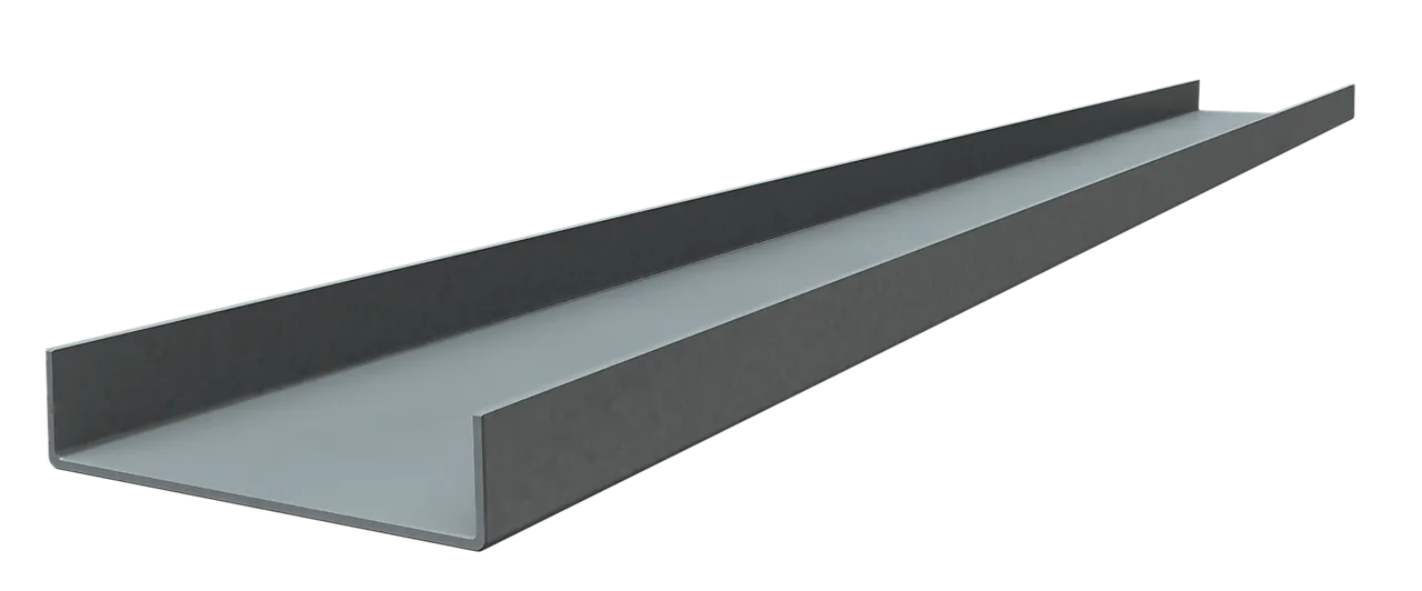 Stålprofil U-skinne 70/40/0,47 3000mm null - 70x40x3000 - 3 - Miniatyr