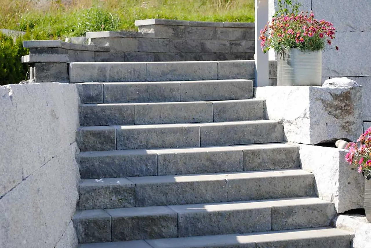 Trappeelement gråmix 40x37x15 cm null - null - 2 - Miniatyr