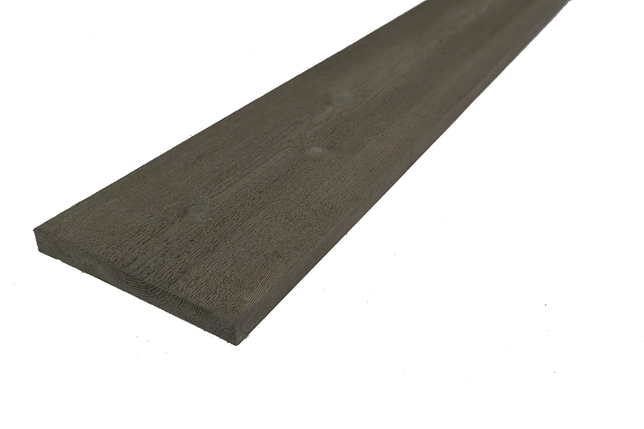 Kledning rektangulær furu 22x198 mm grå null - null - 2 - Miniatyr