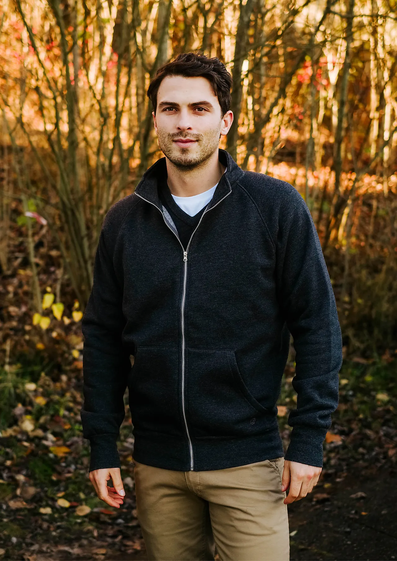 Collegejakke 3903 svart 6XL null - 6XL - 2 - Miniatyr