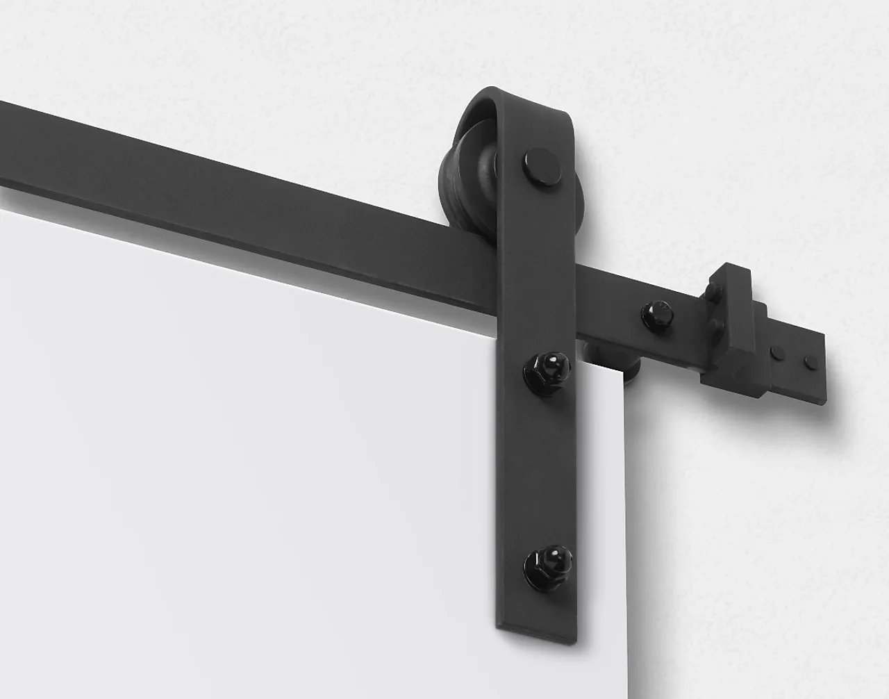 Døroppheng retro rail svart 2400mm svart nyanse