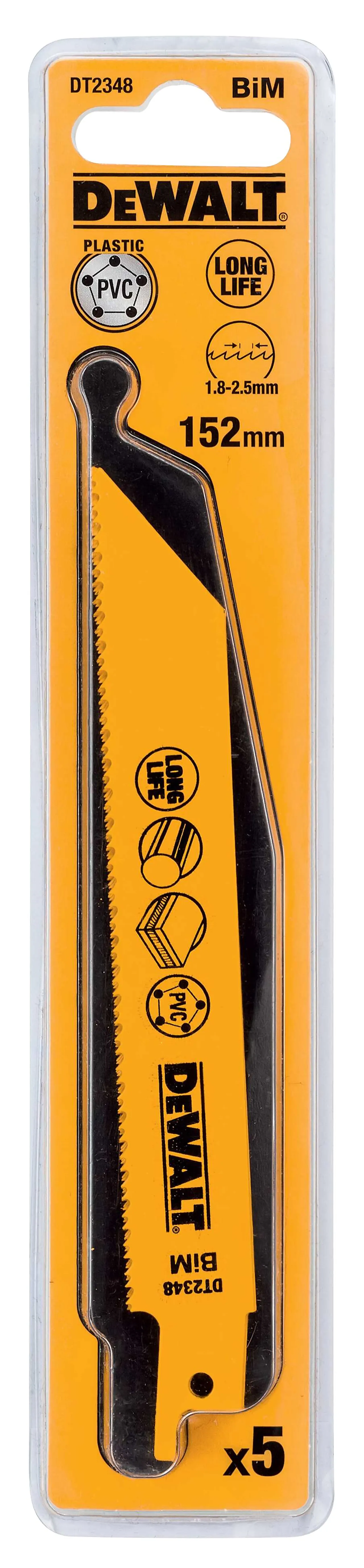 Bajonettsagblad 152 mm dt2348 5-pk