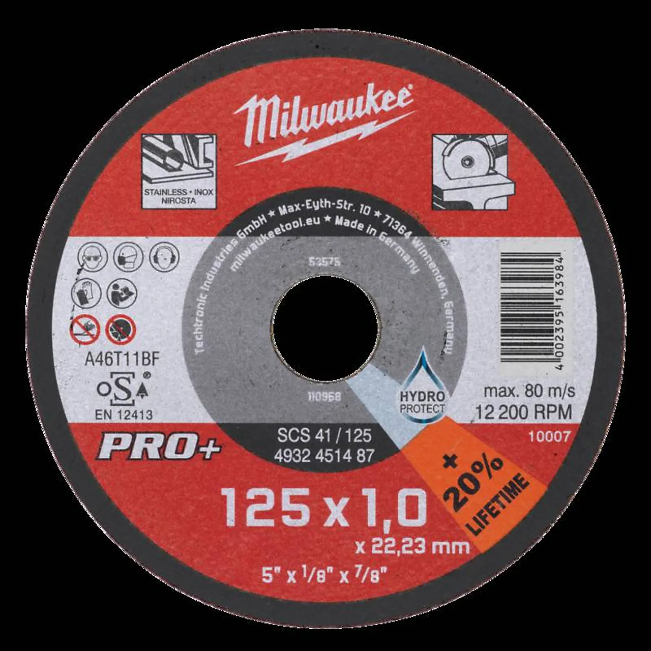 Kappskive metall scs pro+ 41125X1