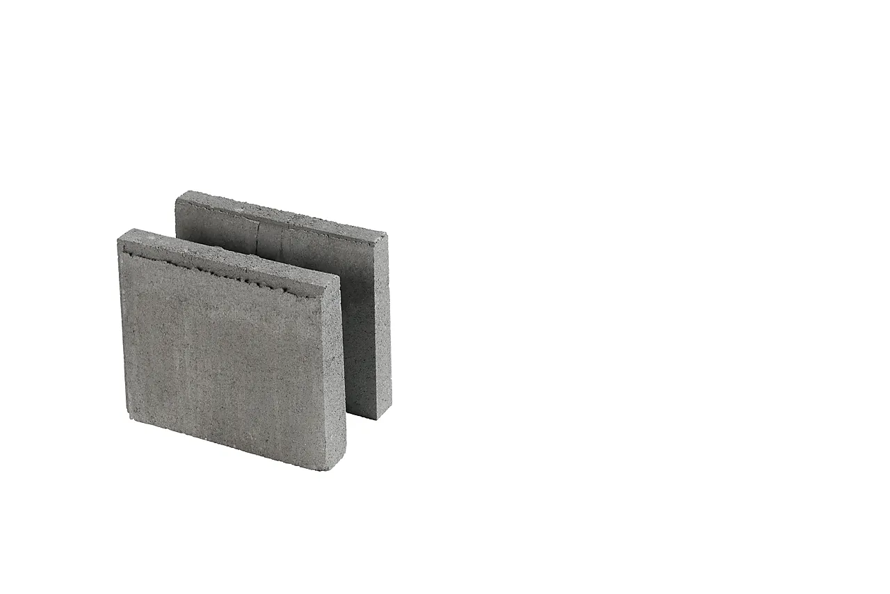 Forskalingsblokk 15 halv åpen 25x15x20cm