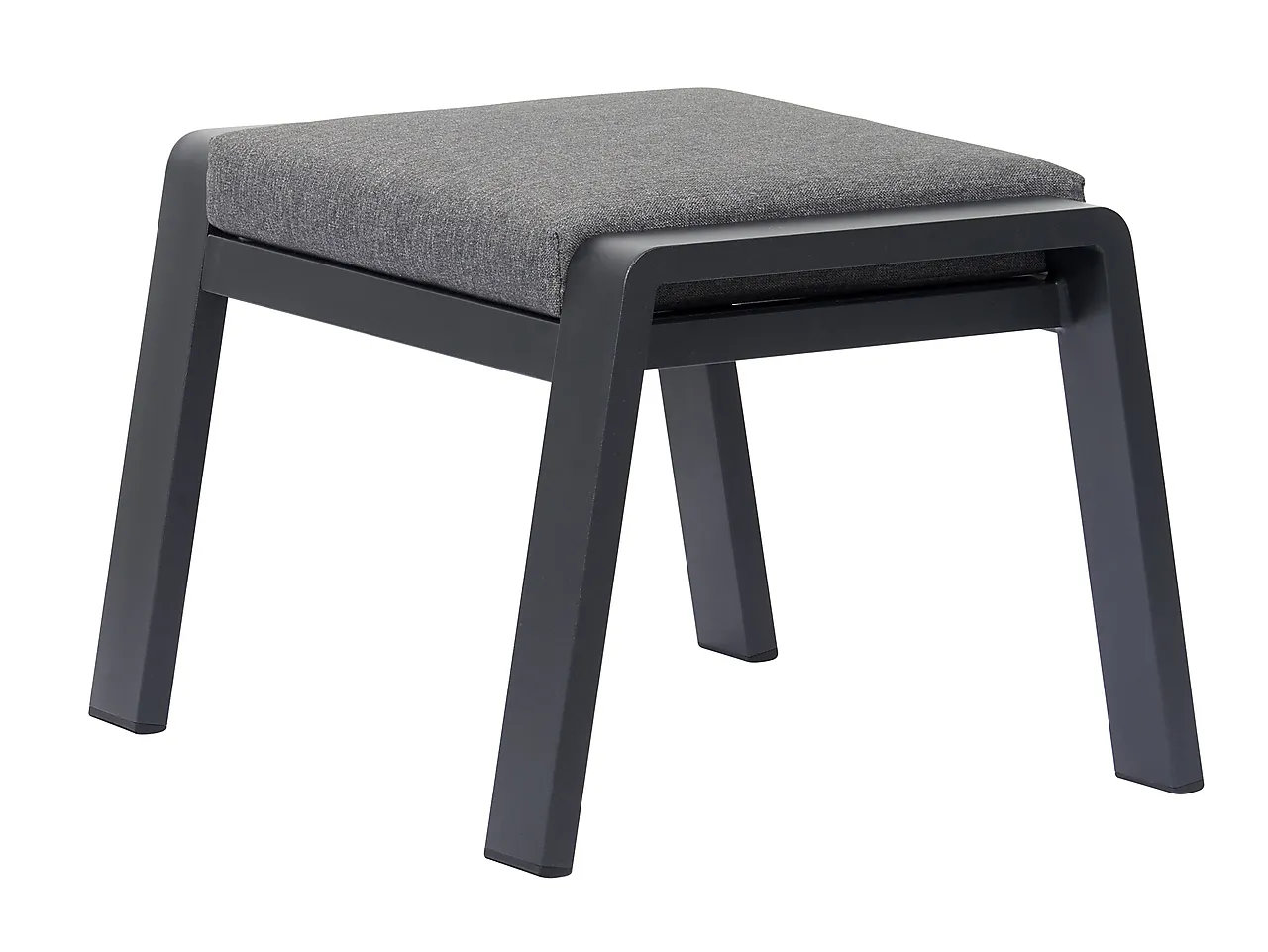 Fotskammel krakk m/pute sort/grå Fotskammel krakk m/pute sort/grå