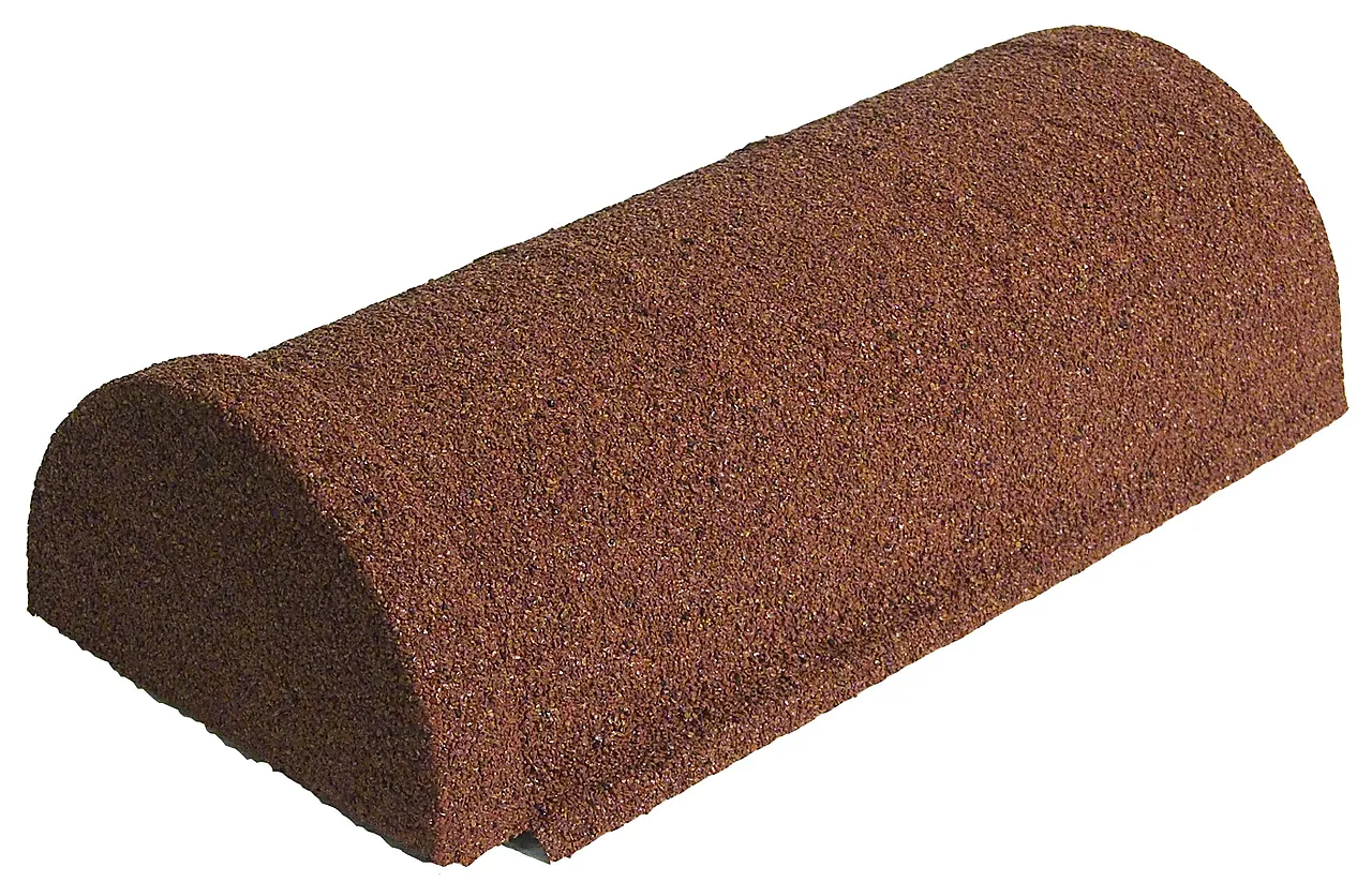 Møne buet slu aerodek rød antikk