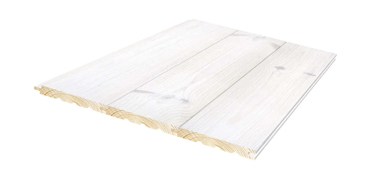 Furu 13x120x4500 sjøbod natur snø børstet effektpanel sprekk Furu 13x120x4500 sjøbod natur snø børstet effektpanel sprekk