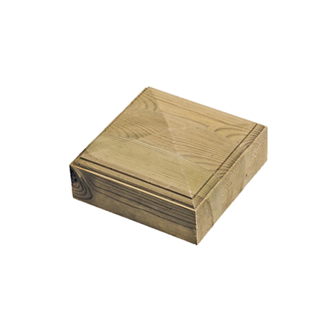 Stolpehatt 851 130x130x60 mm impregnert Stolpehatt 851 130x130x60 mm impregnert