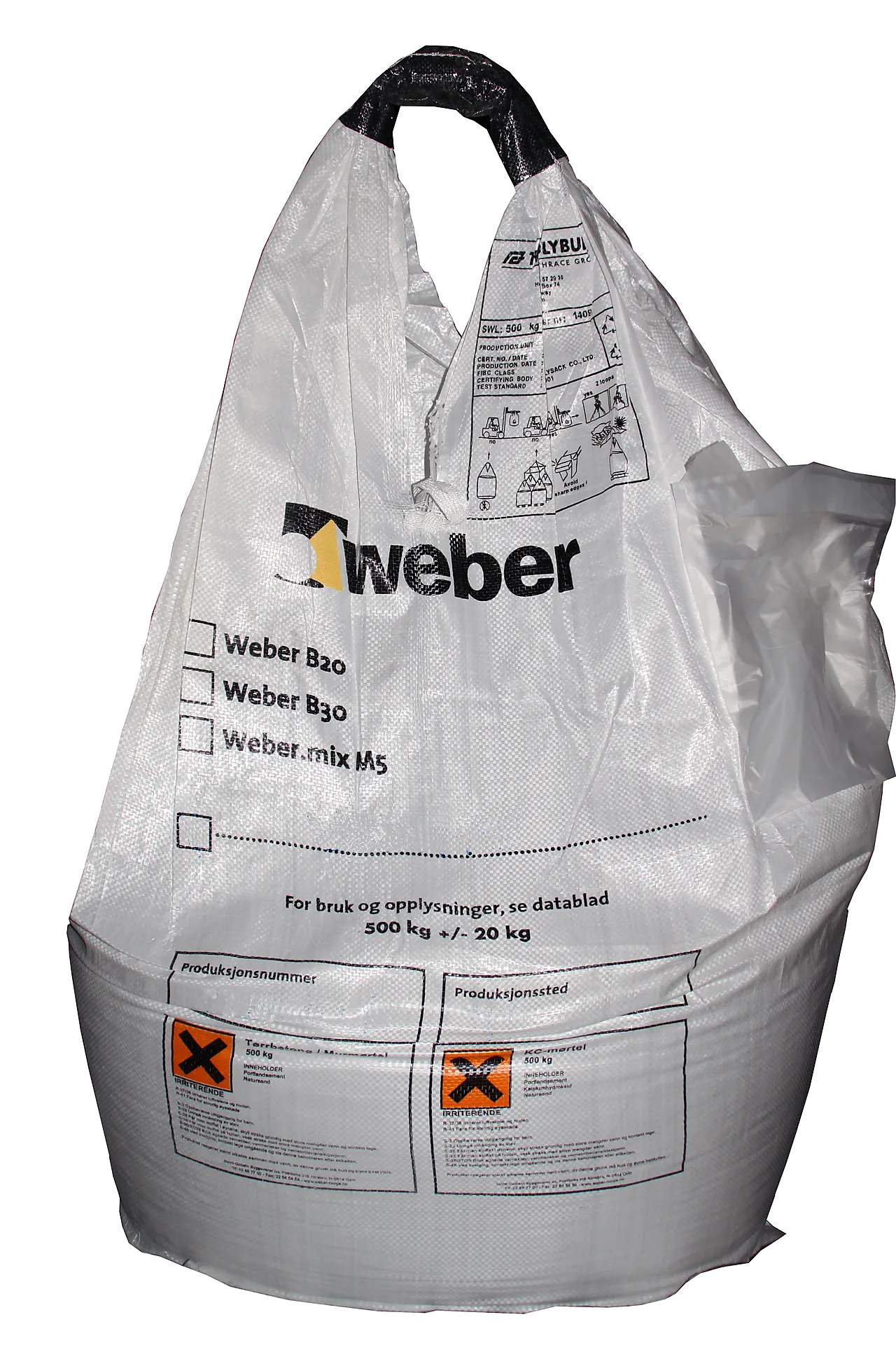 Weber murmørtel m5 500kg