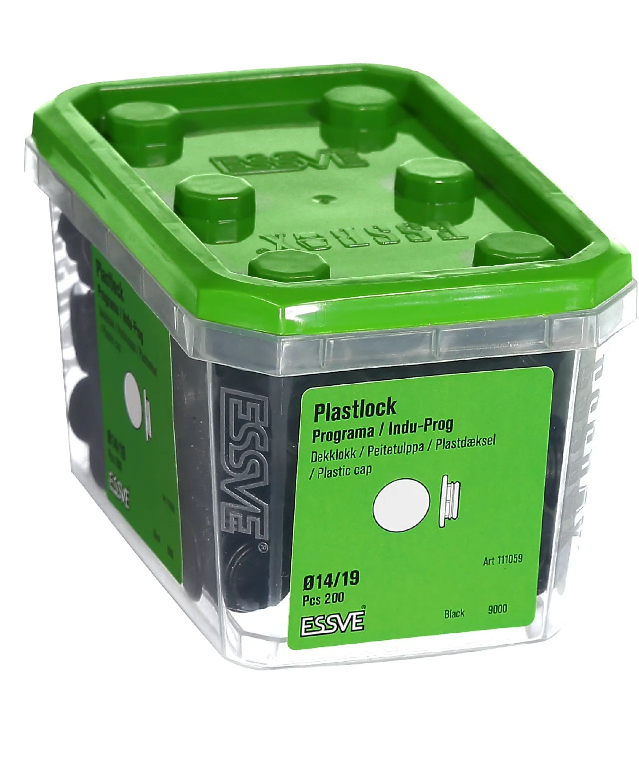 Plastlokk 14/19mm svart a-200karminnfesting tilbehør null - null - 2 - Miniatyr