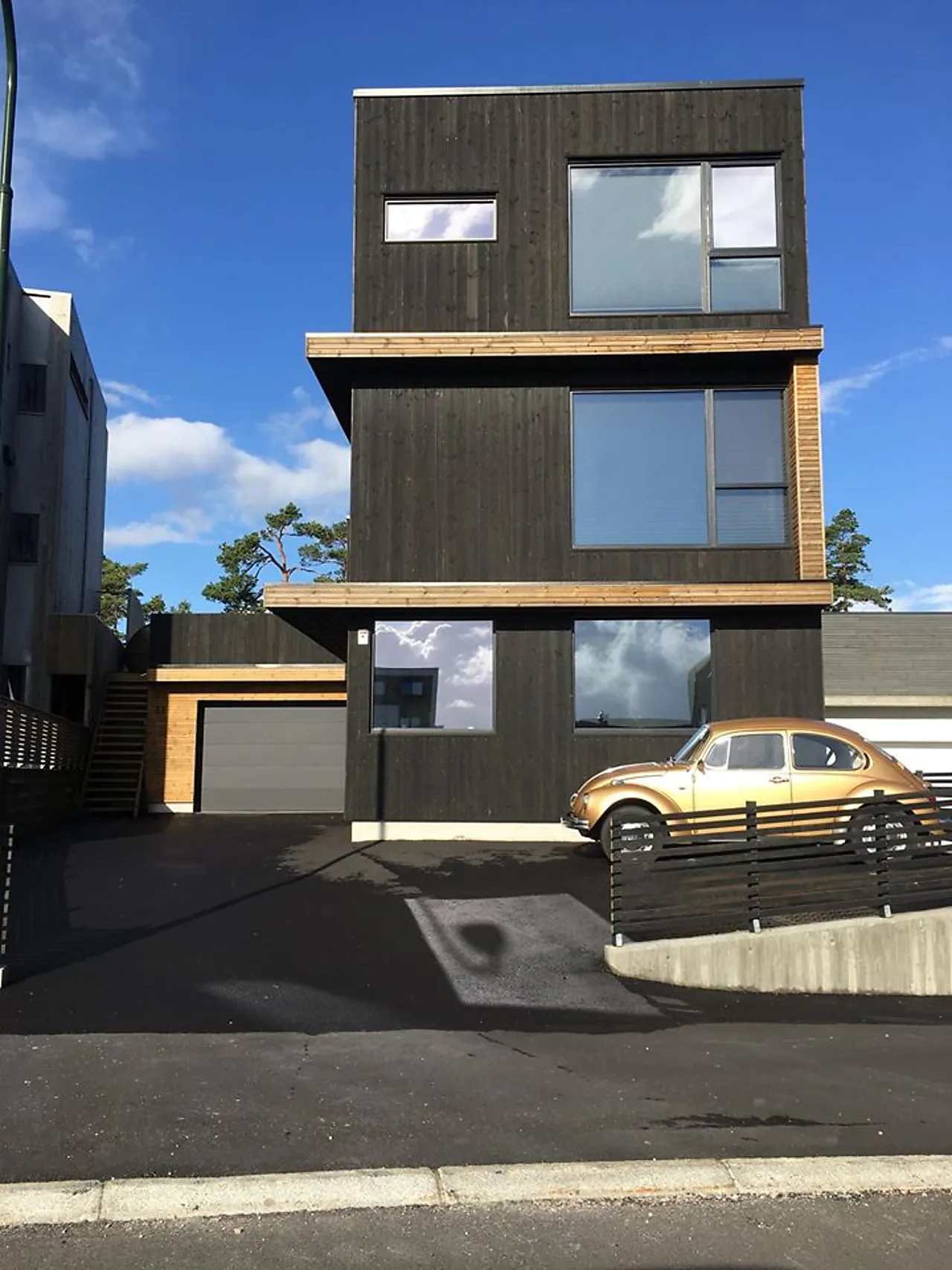 Kledning dobbelfalset royalimpregnert furu sort 19x098 mm null - null - 3 - Miniatyr