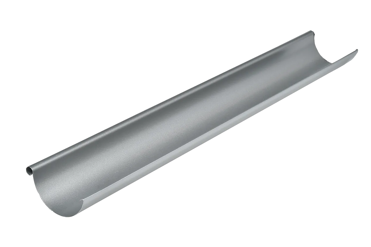 Takrenne stål 4 meter silver 125 mm null - null - 2 - Miniatyr