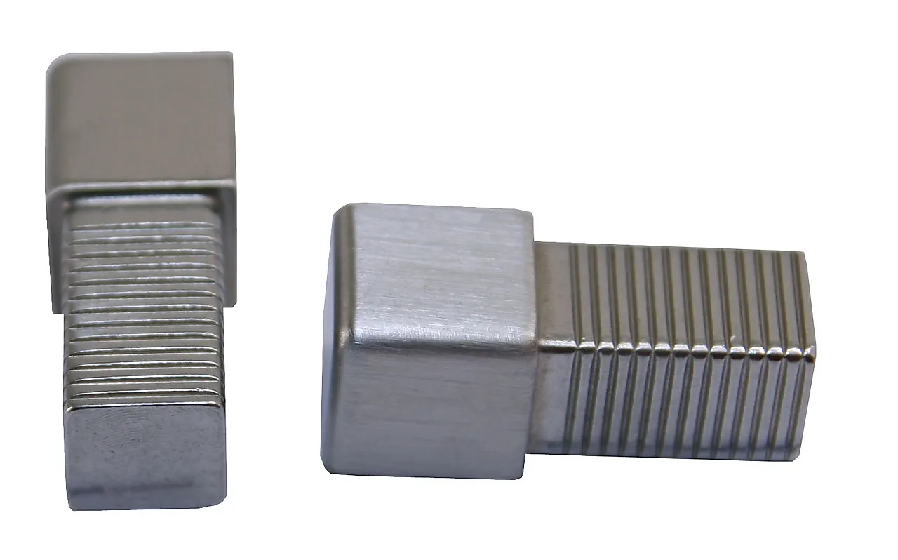 Hjørne 10mm børstet rustfritt stål squarejolly pakke a 2 stk Hjørne 10mm børstet rustfritt stål squarejolly pakke a 2 stk