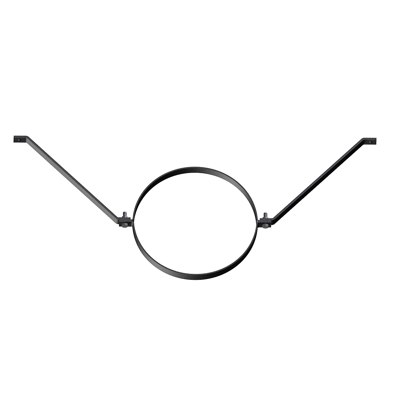 Veggbeslag Ø150mm helisolert sort lakk Veggbeslag Ø150mm helisolert sort lakk