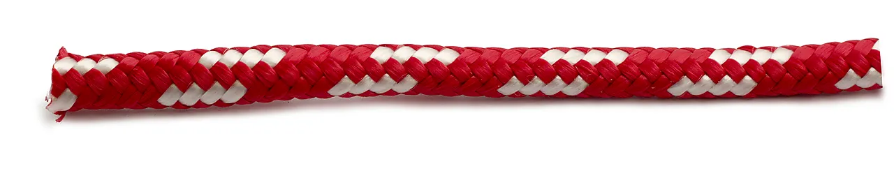 Fortøyningstau 8 mm rød/hvit 10 m Fortøyningstau 8 mm rød/hvit 10 m
