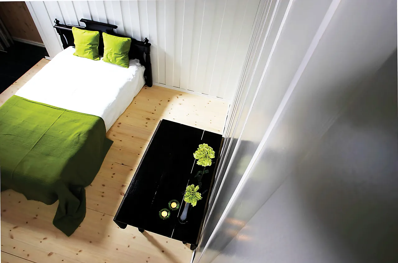 Skyggepanel med skrå kant 14x120 mm hvitmalt null - null - 2 - Miniatyr