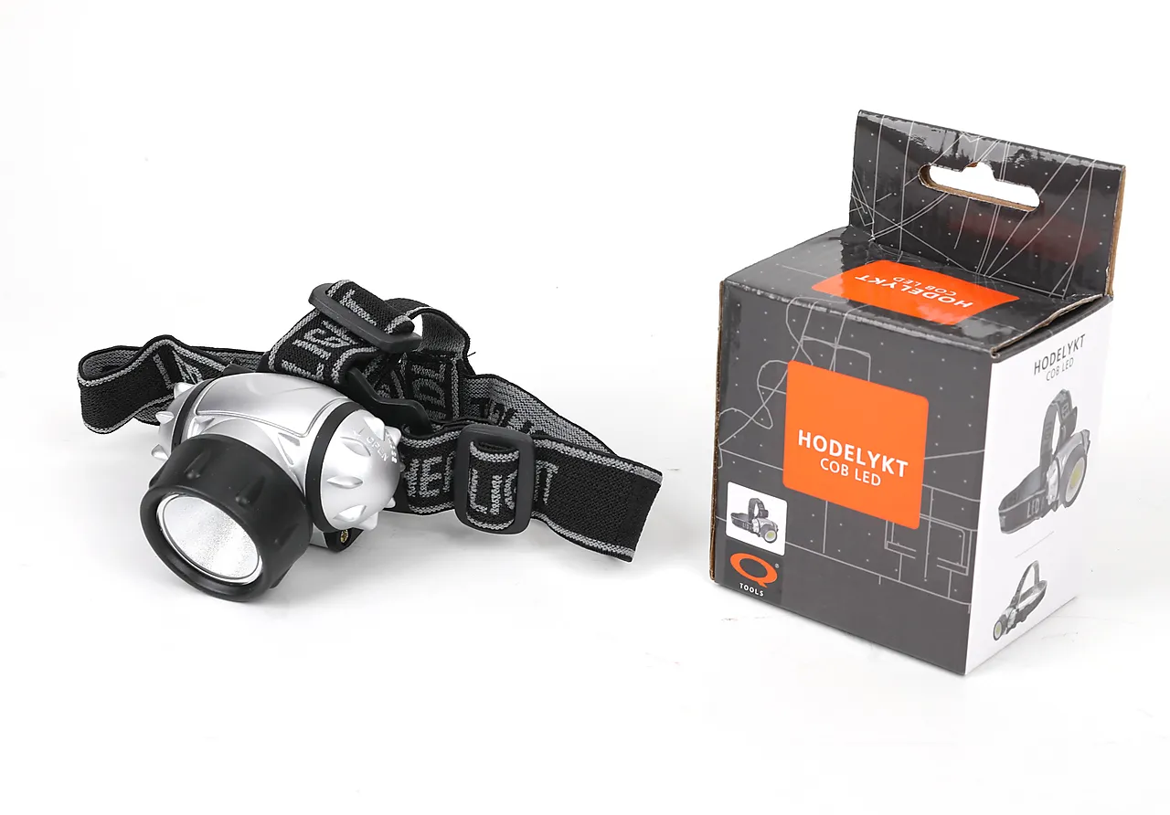 Hodelykt med 8 led dioder