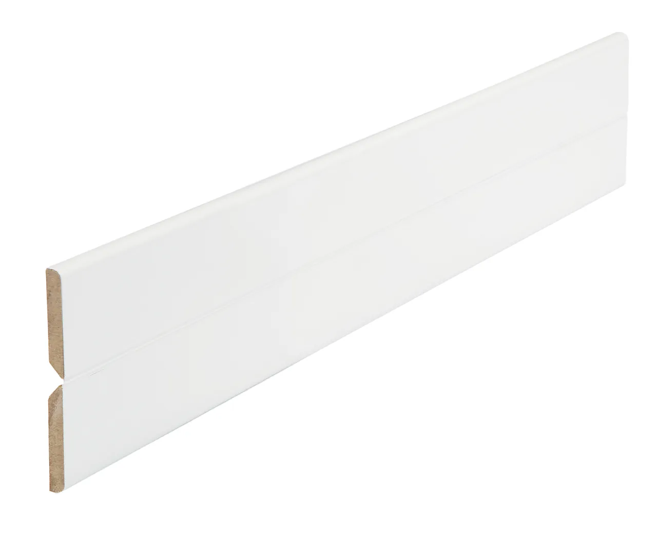 Hjørnelist flexilist mdf hvit bomull 4x50x2400 mm Hjørnelist flexilist mdf hvit bomull 4x50x2400 mm