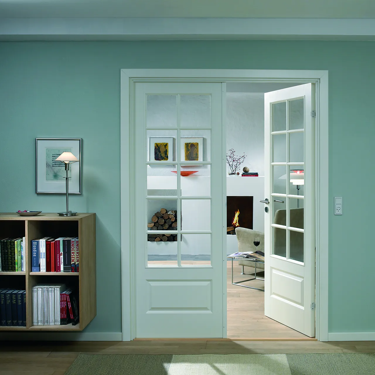 Dørbl compact sp10 9x20 hvit glassdør 4mm herdet glass null - null - 2 - Miniatyr