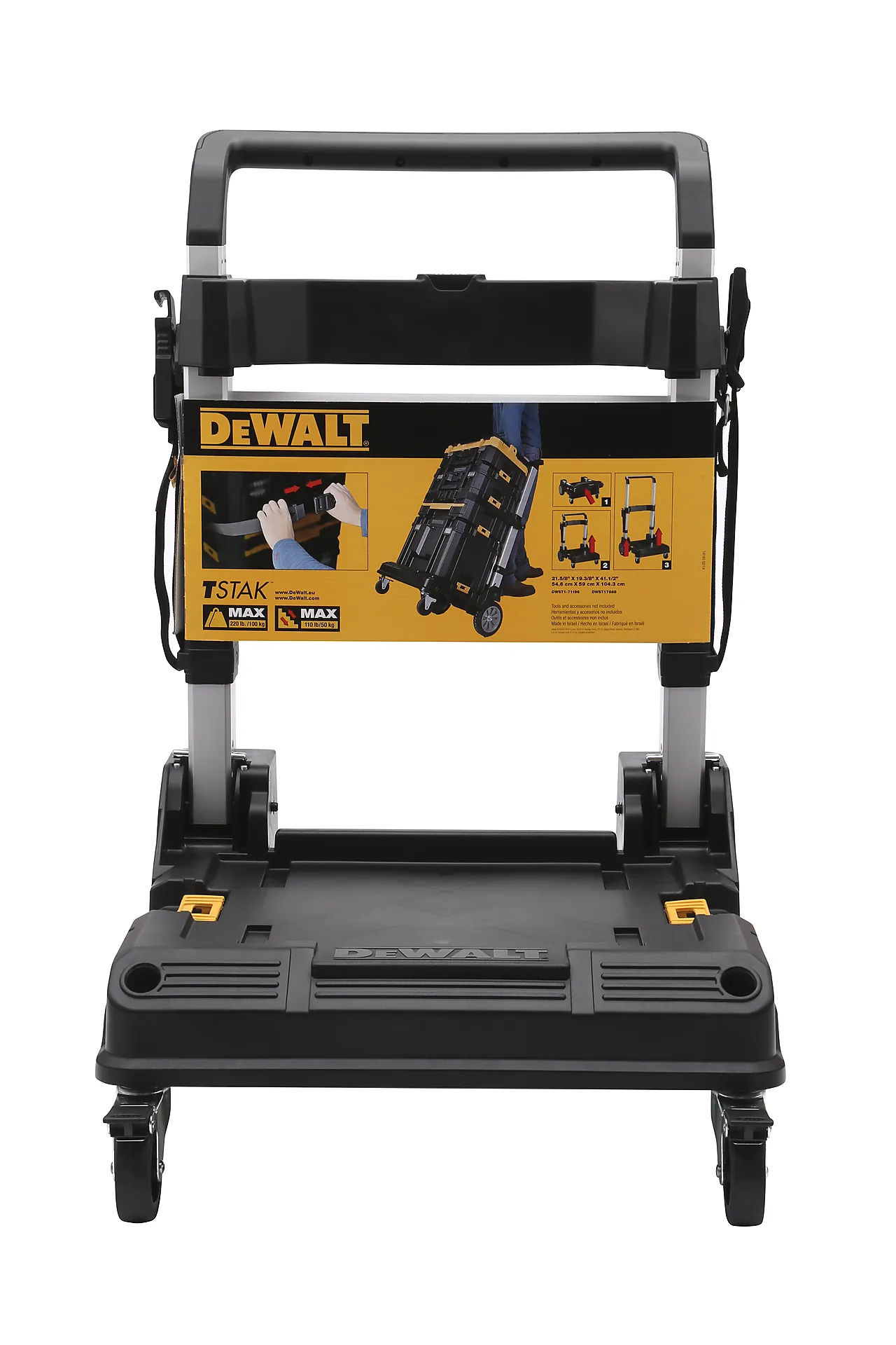 DEWALT transportvogn/tralle TSTAK, lastekapasitet 100kg null - null - 2 - Miniatyr