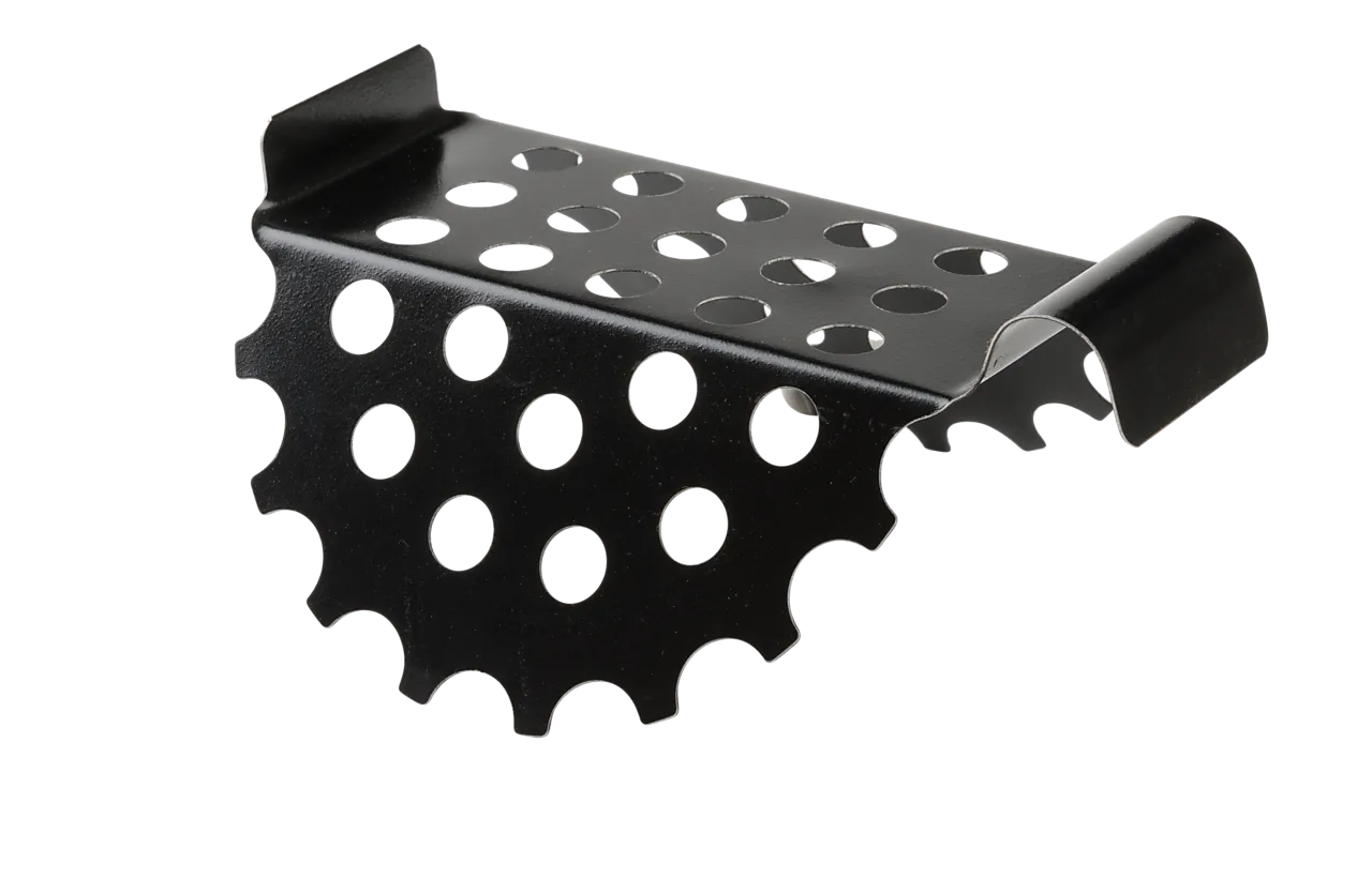 Løvrist stål sort 125 mm