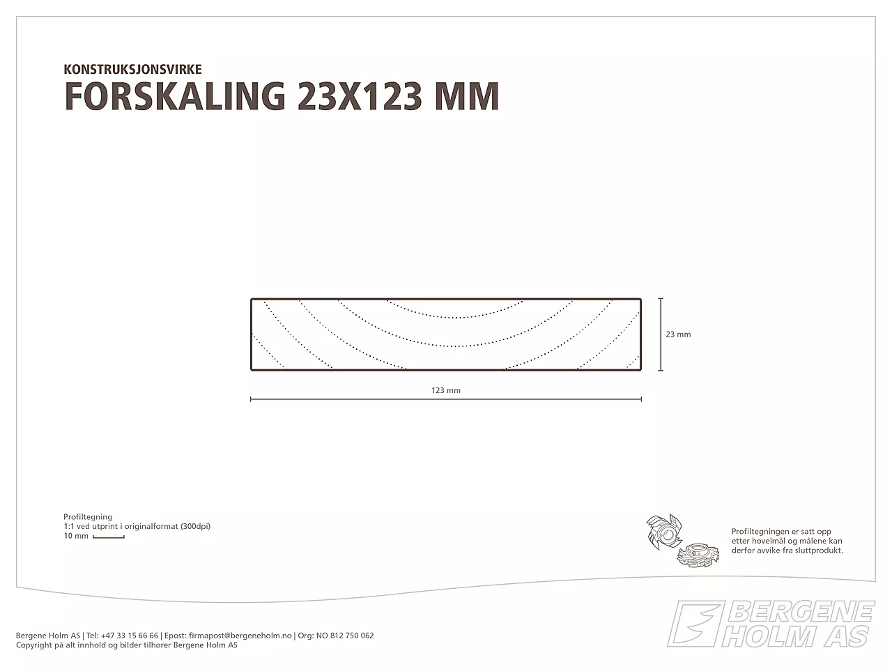 Justert forskaling gran/furu 23x123 mm null - null - 2 - Miniatyr