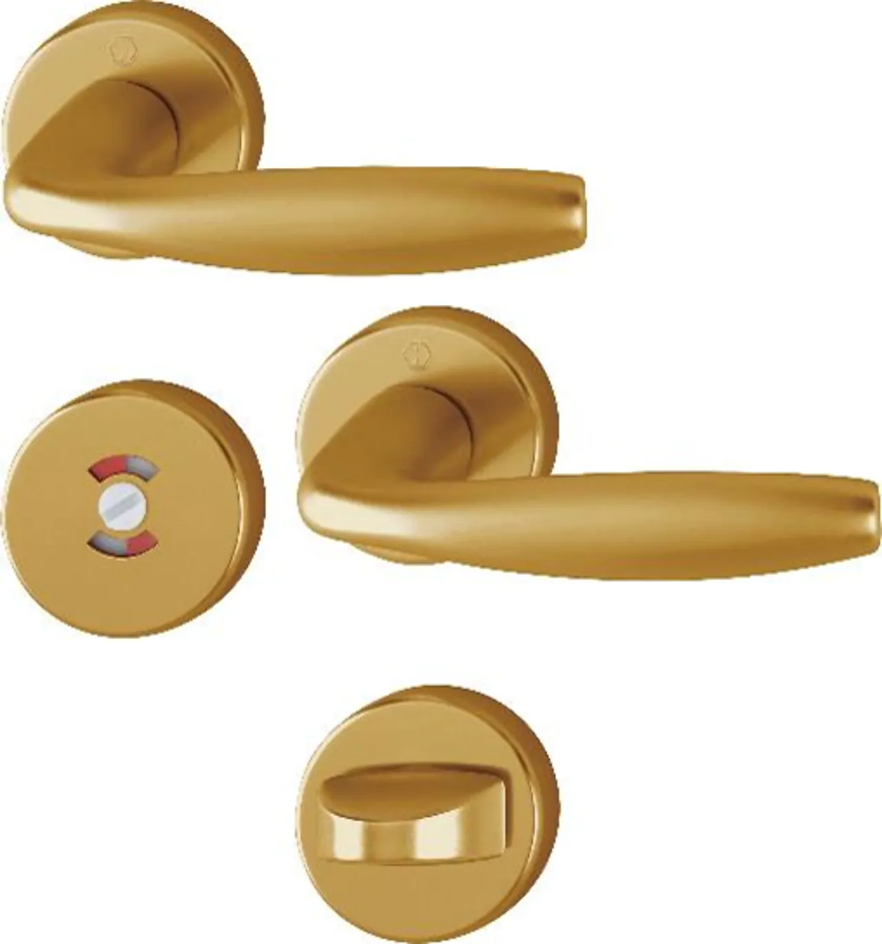 Dørhåndtak  wc new york bronze Dørhåndtak  wc bronsje