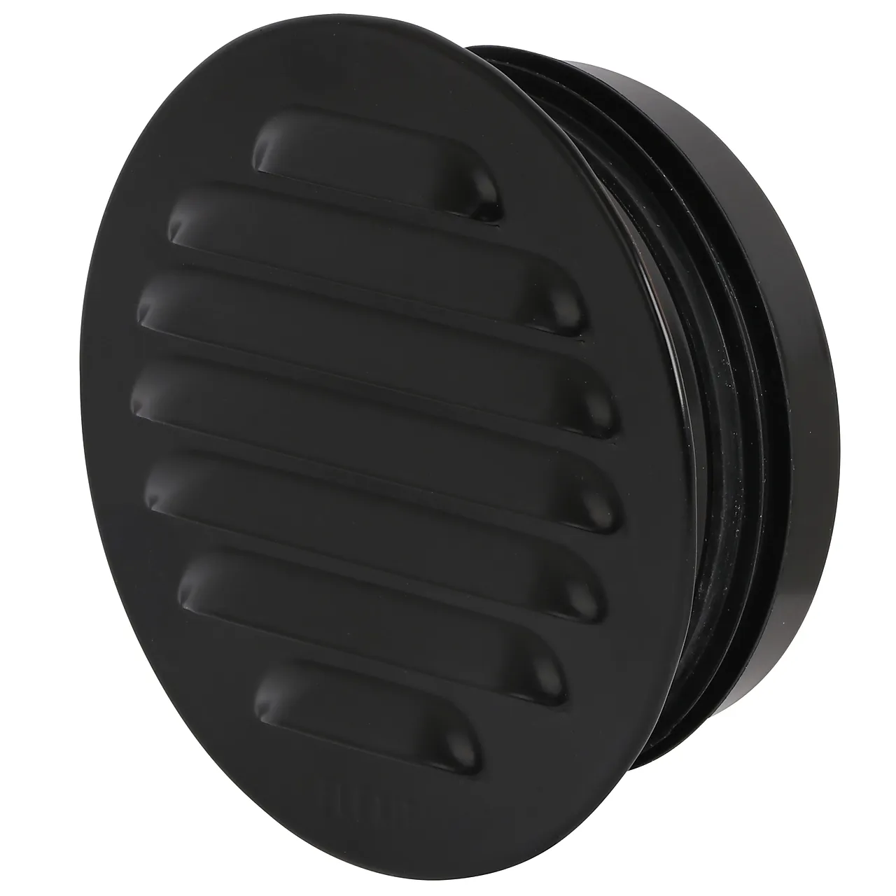 Rist rund stål m/stuss ø100 sort