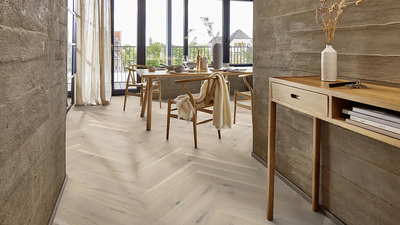 Parkett Eik Pale White Fiskeben Live Pure lakk B null - null - 2 - Miniatyr