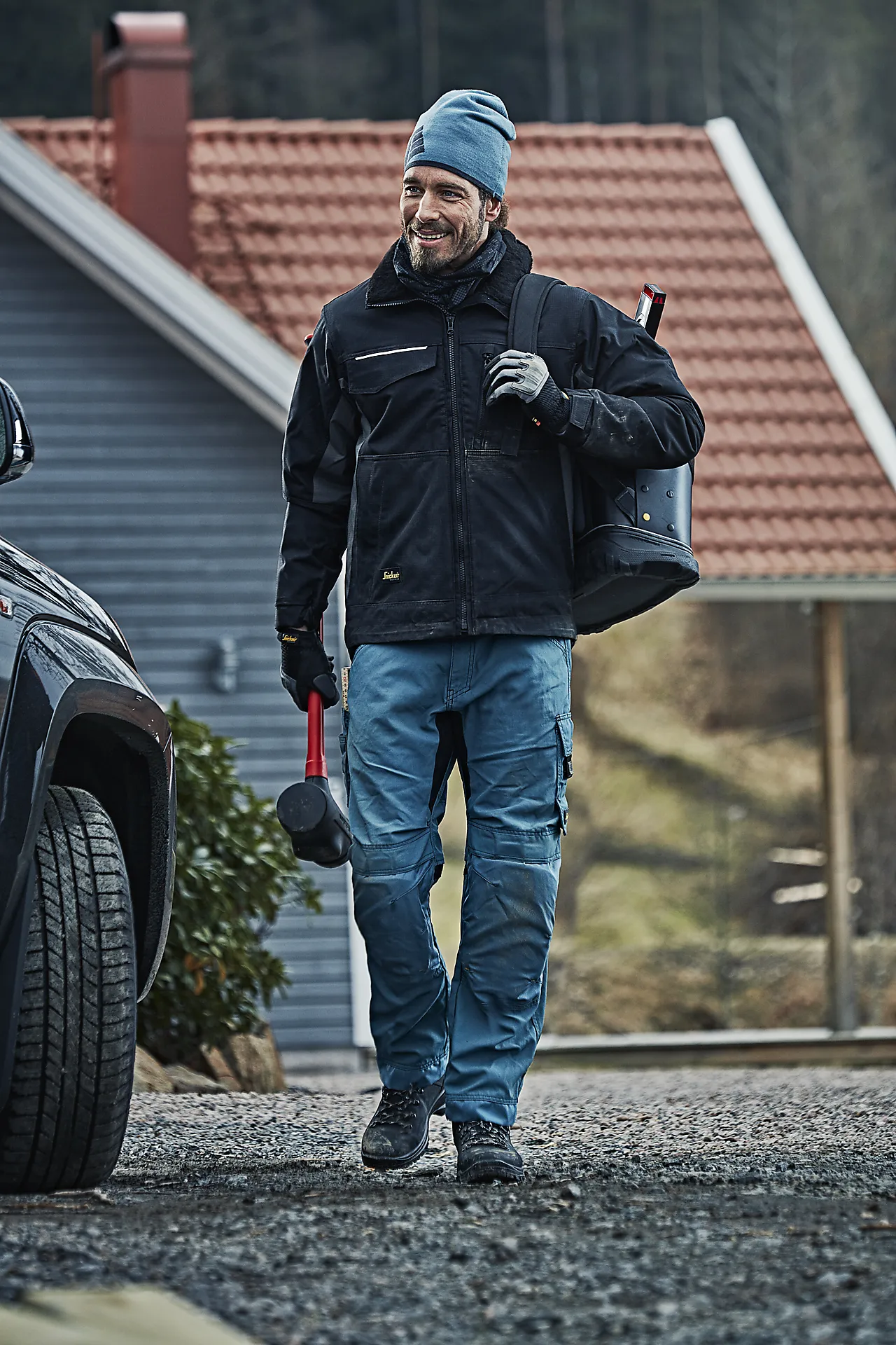 Lue i blå og sort one size null - Universal - 2 - Miniatyr