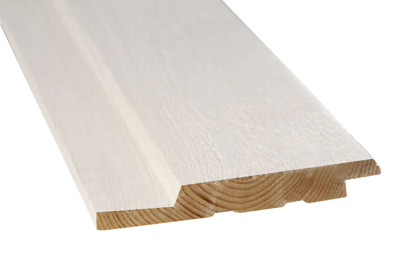 Kledning ålesundfals 19x148 mm hvit