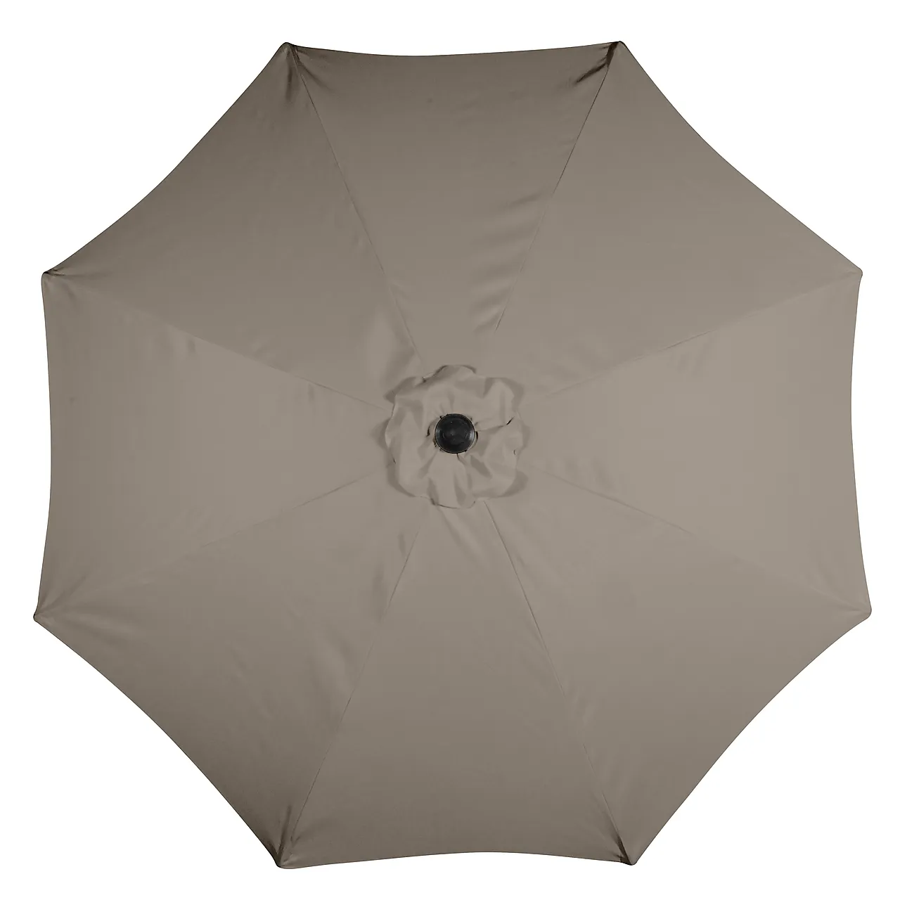 Parasoll med tilt Ø3 meter sort/taupe