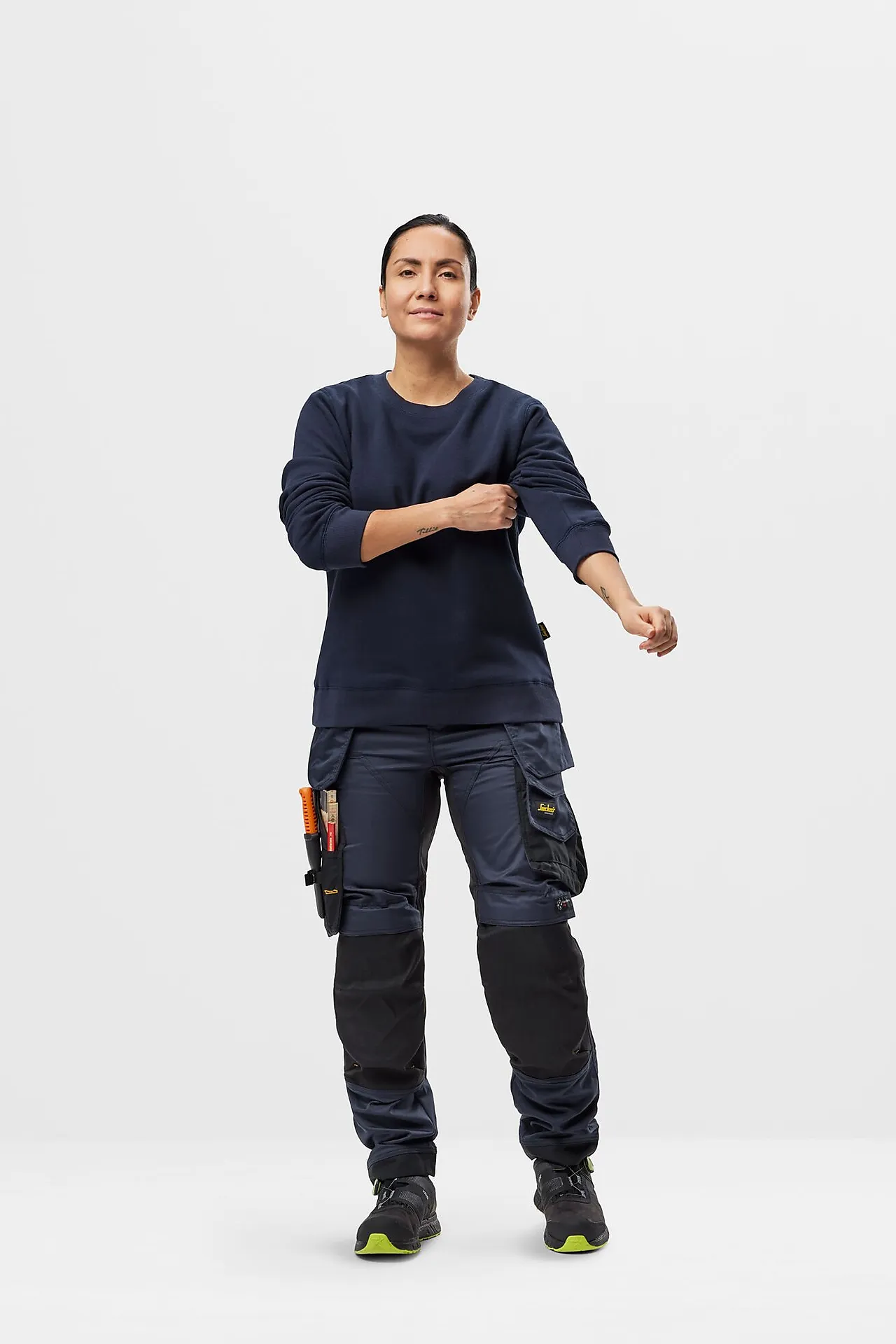 Genser dame mørk blå str M null - M - 2 - Miniatyr