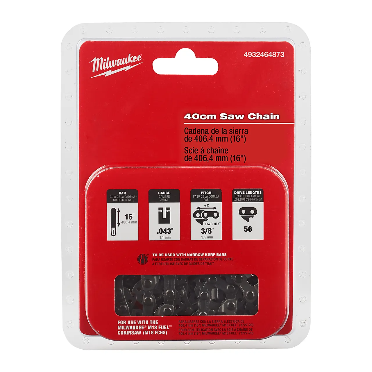 Milwaukee kjede M18 406x1,1 mm null - null - 2 - Miniatyr