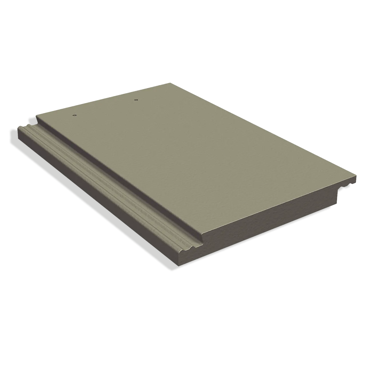 Takstein carisma benderit mellomgrå flat takstein