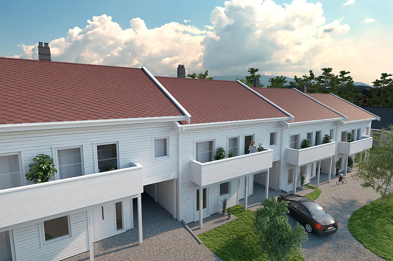 Takshingel skrå rød mataki 3 m2 pr pakke null - null - 3 - Miniatyr