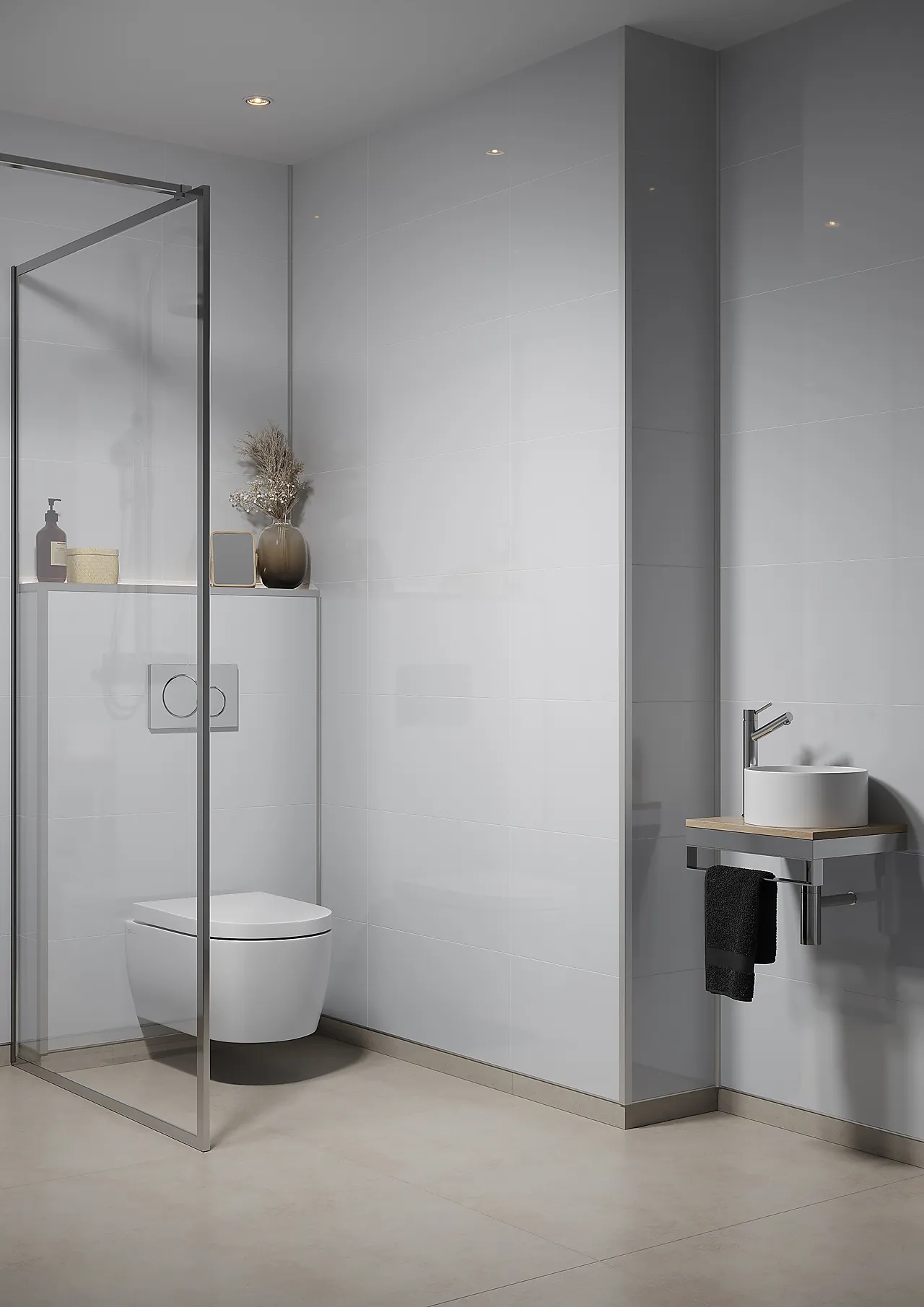 Badersomspanel 5091m6030 athen white 60x30cm 10x620x2400 null - null - 3 - Miniatyr