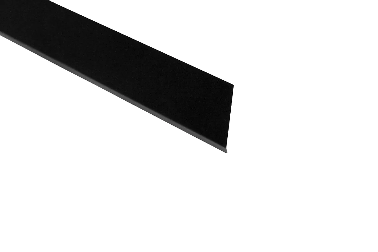 Dørbeslag stål rett 80 x 1230 mm sort