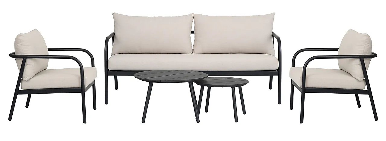 Sofasett 5 deler m/ puter Sofasett 5 deler m/ puter