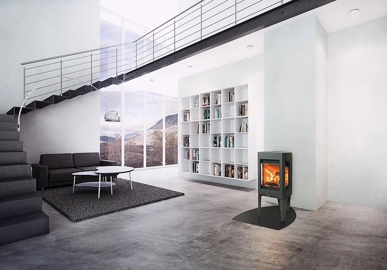 Vedovn F 163 med sideglass sort Vedovn F 163 med sideglass sort