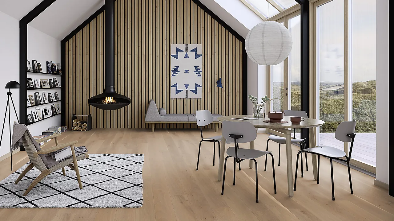 Parkett 1-stav eik sand oljet 13,2x181x2200mm null - null - 2 - Miniatyr