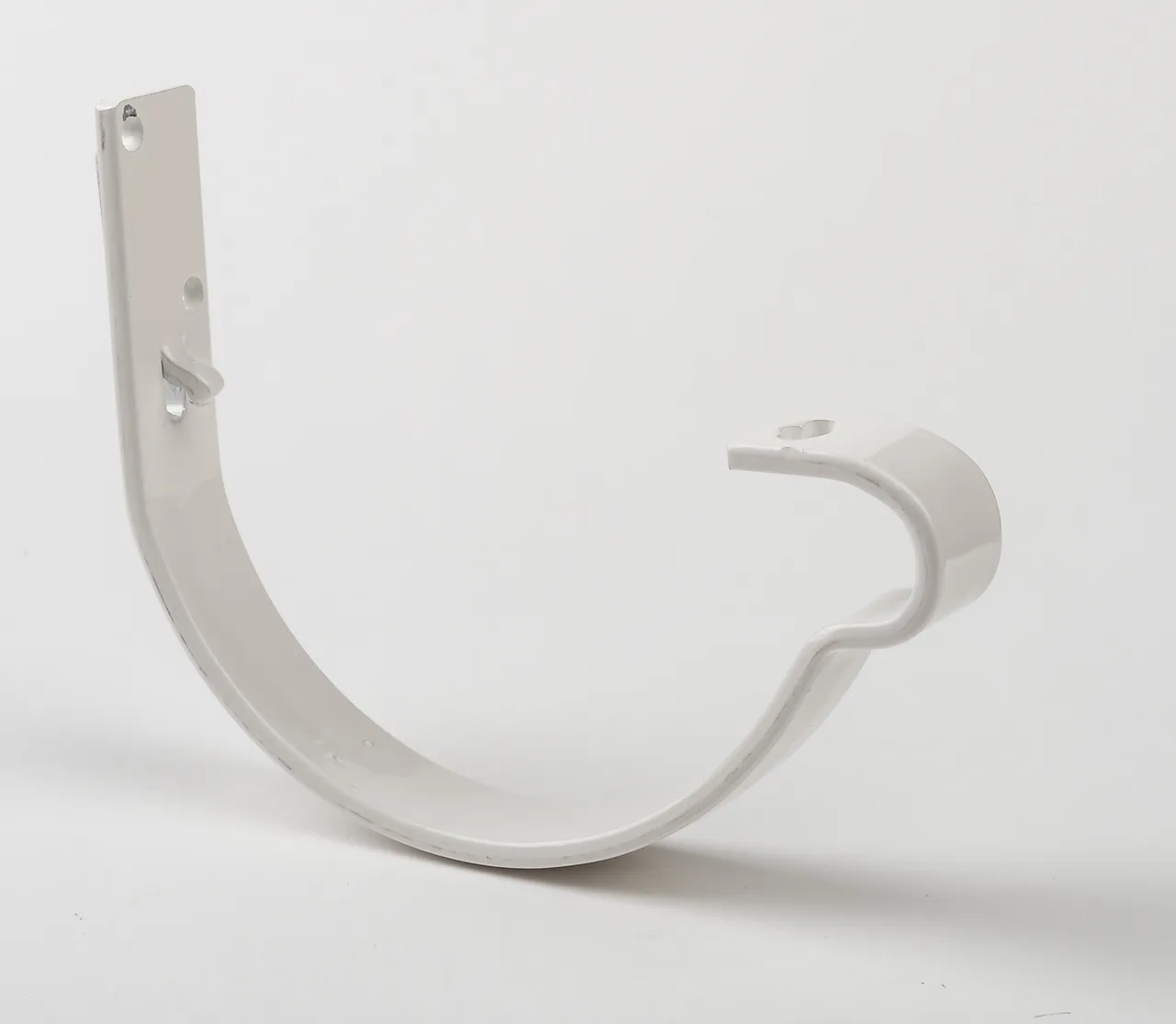 Rennekrok med tapp stål 125 mm hvit