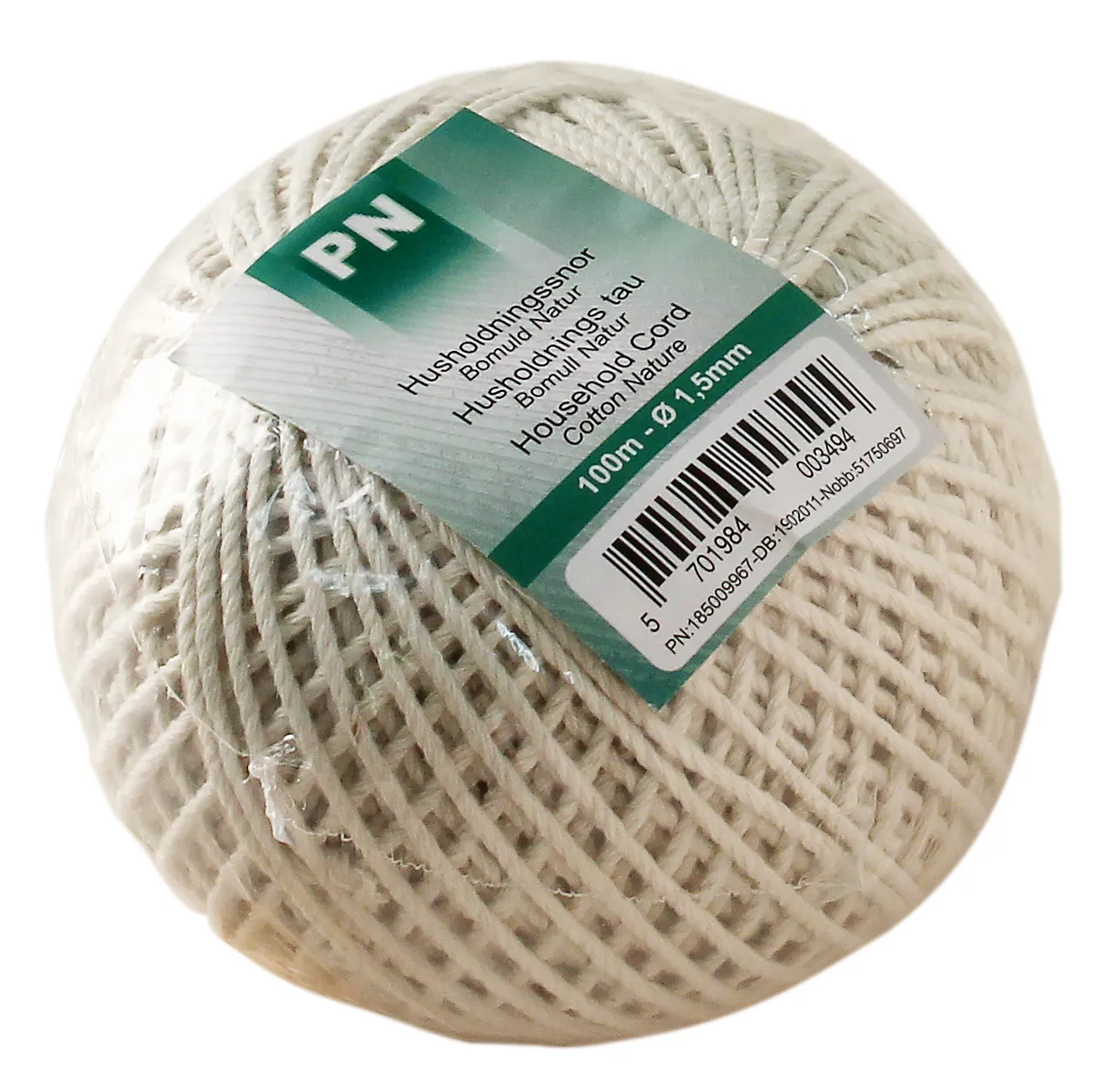 Husholdningstau ø 1,5 mm x 100 meter