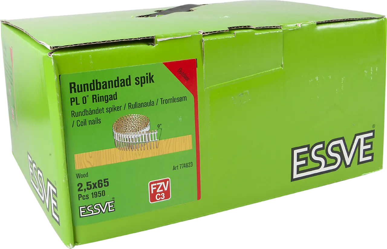 Spiker coil 0-gr 2,5x65 fzv0-grader plastbåndet a-1950 null - null - 2 - Miniatyr