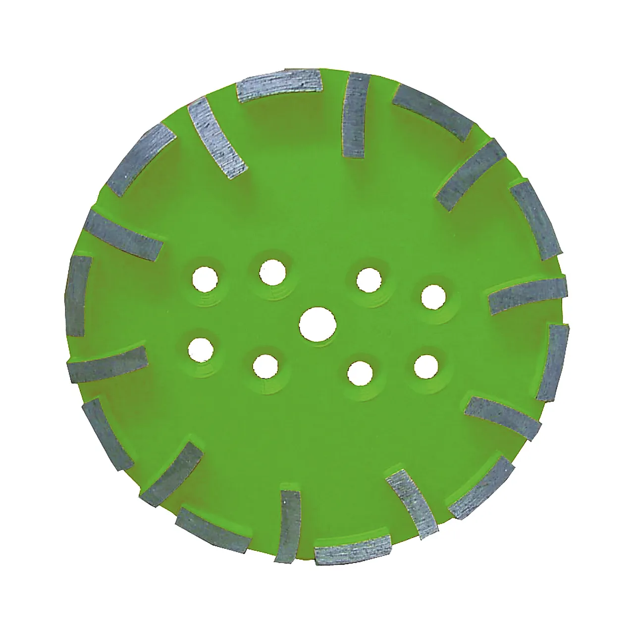 Diamantslipeskål 250mm medium clipper slipeskål for gulv. Grønn