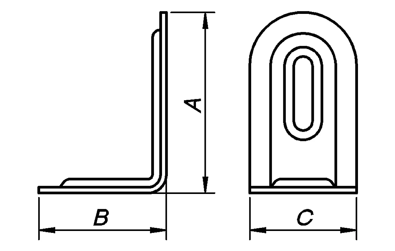 Møbelvinkel 23 mm præ-galv pn 600 lp 100 null - null - 2 - Miniatyr