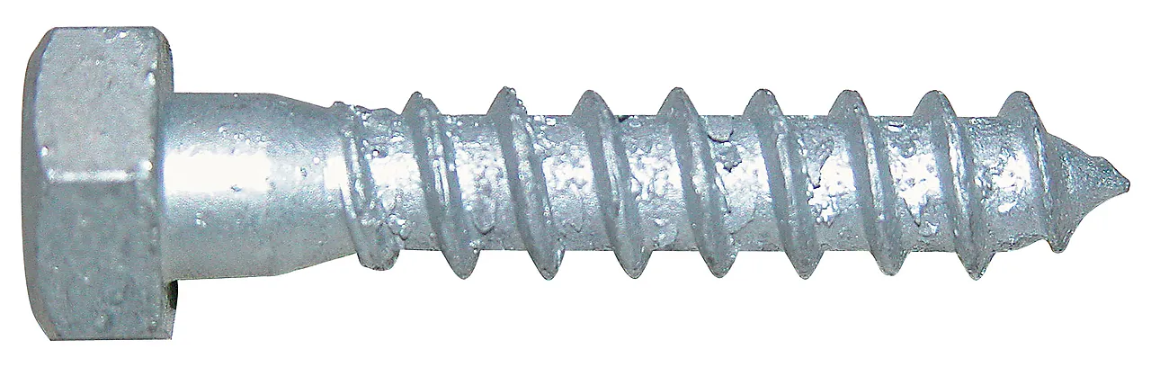 Treskrue fransk 8x50 mm varmeforzinket 6 stk null - null - 2 - Miniatyr